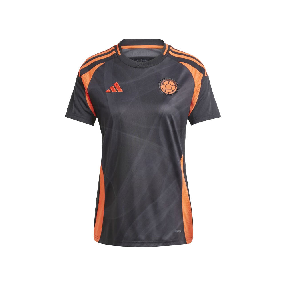 Camiseta Mujer adidas Seleccion Colombia 24 Negro Naranja